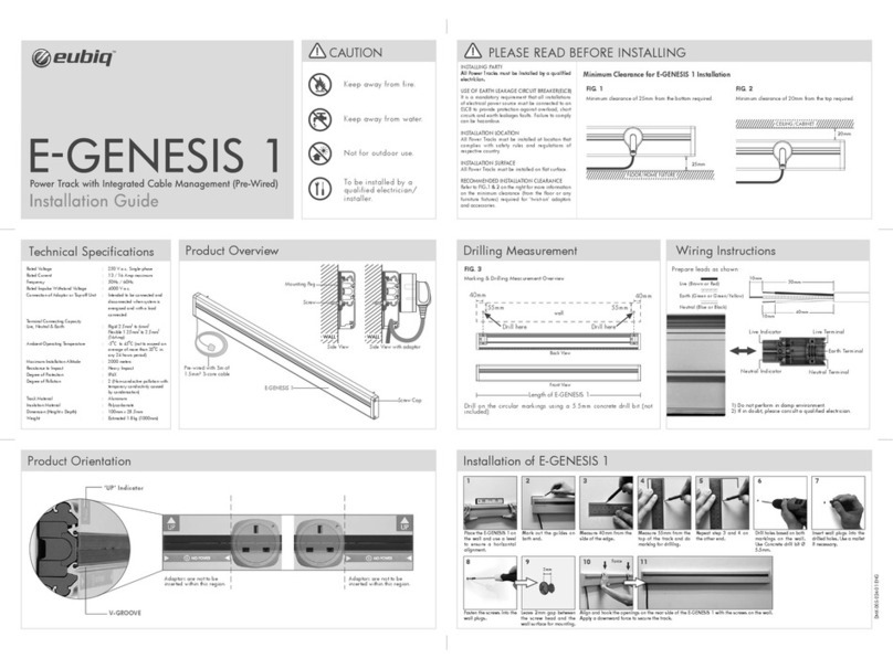 Eubiq E-GENESIS 1 installation guide