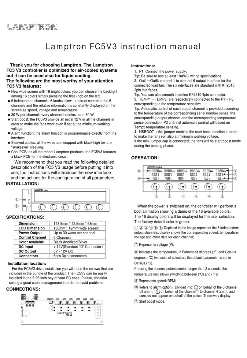 Lamptron FC5V3 User manual