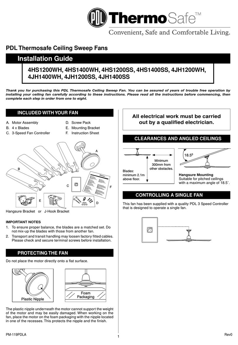 PDL Thermosafe 4HS1200WH installation guide