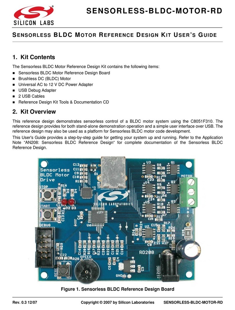 Silicon Laboratories SENSORLESS-BLDC-MOTOR-RD user guide