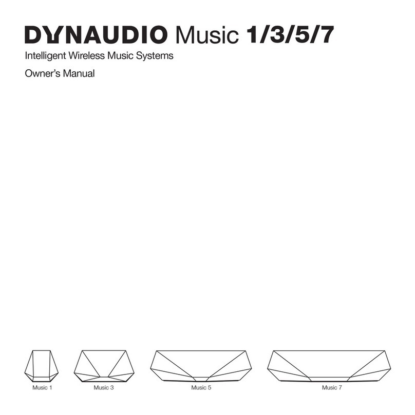 Dynaudio Music 1 owner's manual