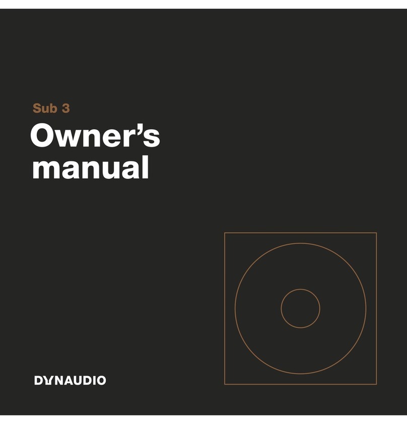 Dynaudio Sub 3 User manual