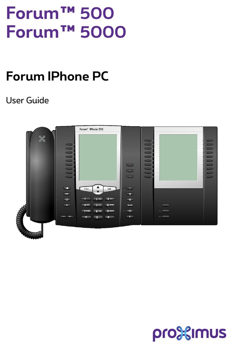 Proximus Forum IPhone  525 User manual
