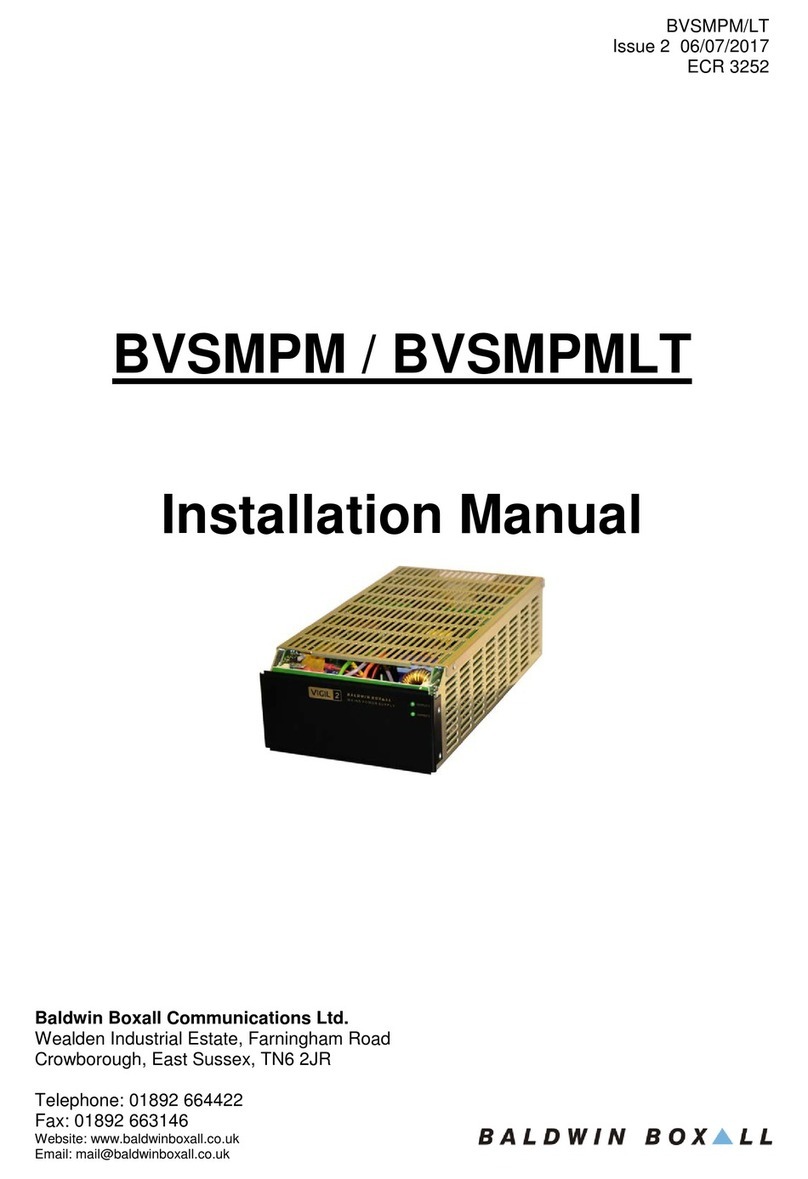 Baldwin Boxall BVSMPM installation manual