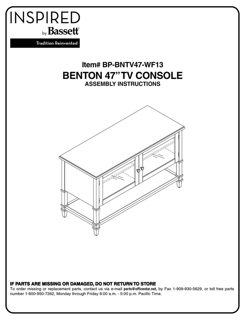 Office Star Products BP-BNTV47-WF13 Assembly instructions