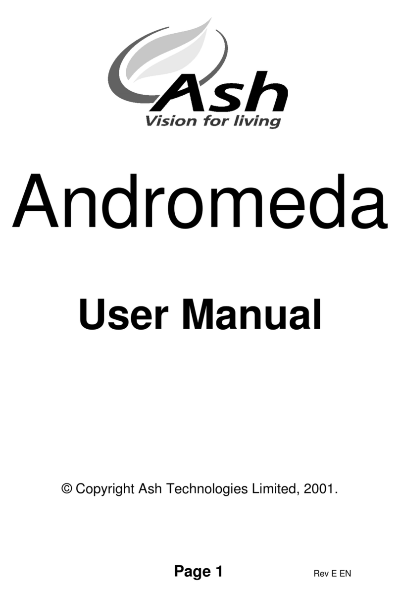Ash Technologies Andromeda User manual