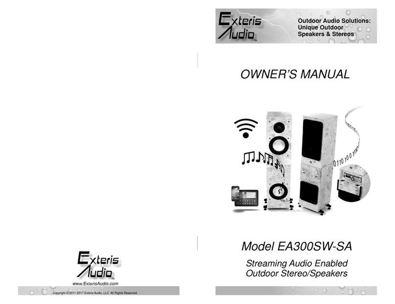 EXTERIS AUDIO EA300SW-SA owner's manual