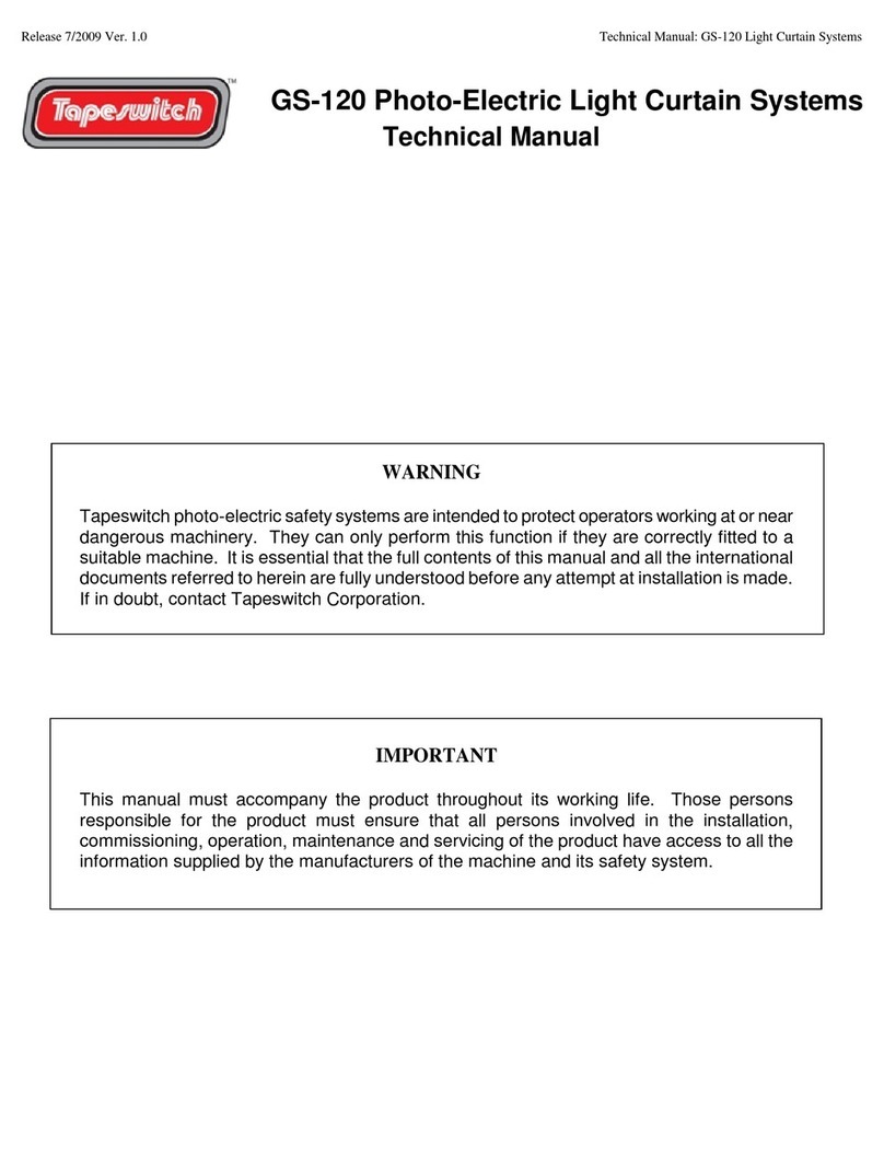 Tapeswitch GS-120 Technical manual
