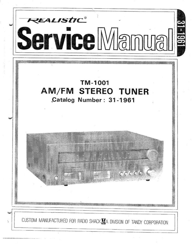 Realistic TM-1001 Service manual