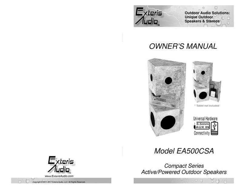 EXTERIS AUDIO EA500CSA owner's manual