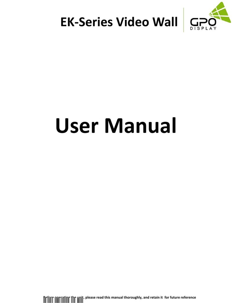 GPO Display EK46MSU User manual
