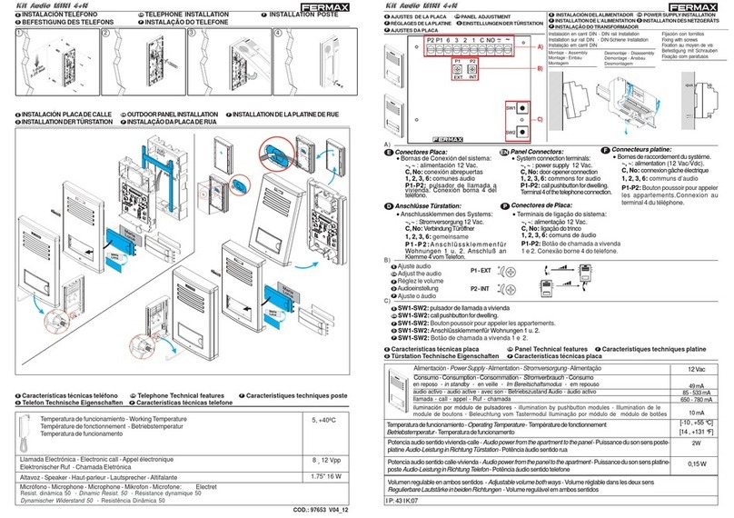 Fermax Kit Audio MINI 4+N User manual