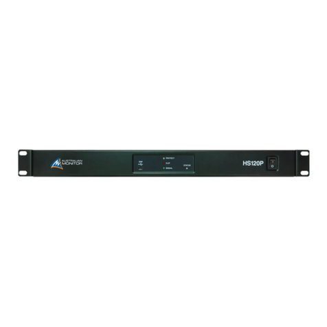 AUSTRALIAN MONITOR HS250P Quick start guide