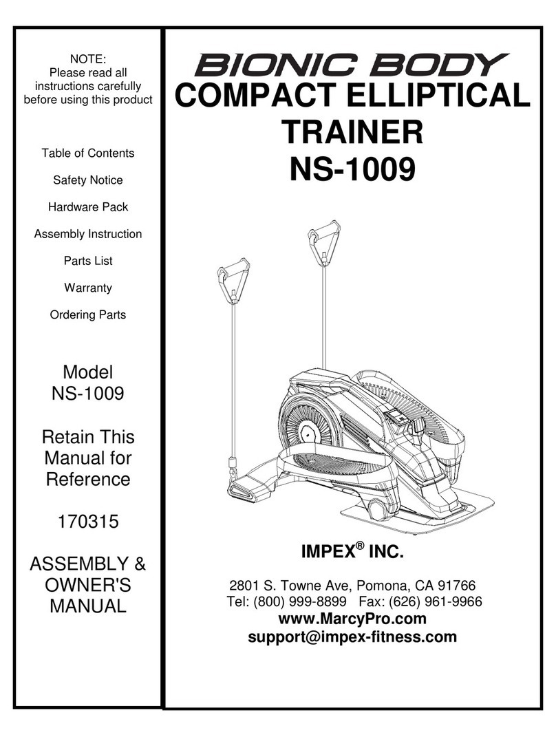 Bionic Body NS-1009 Assembly & owners manual