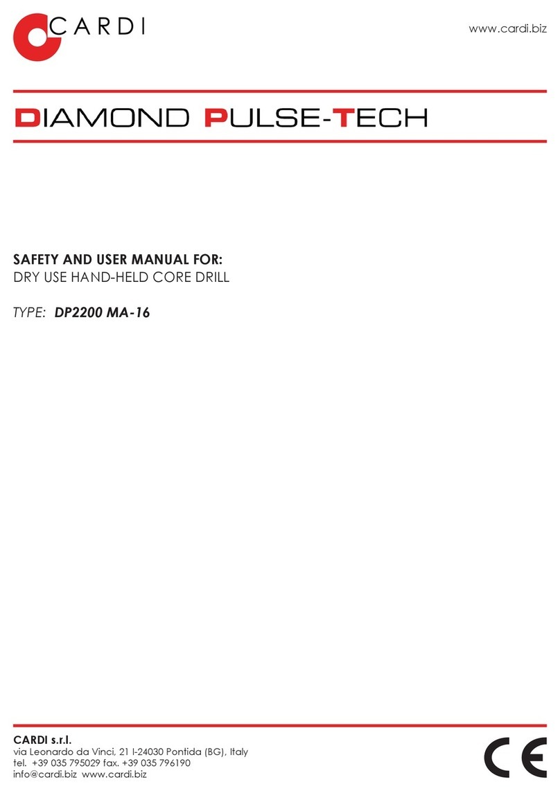 Cardi DP2200 MA-16 Safety and users manual