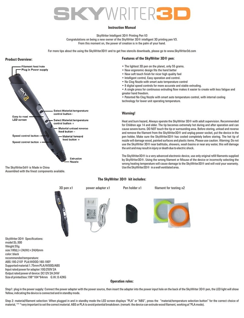 SkyWriter SL-300 instruction manual