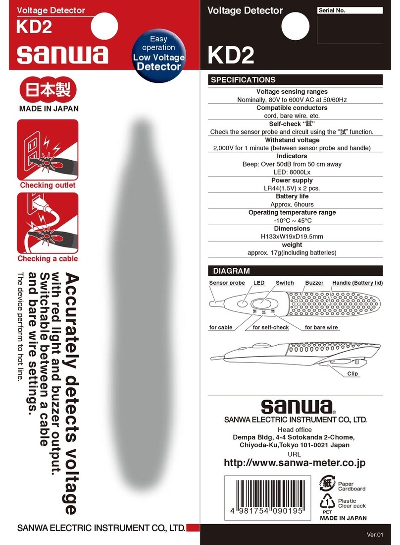Sanwa KD2 instruction manual