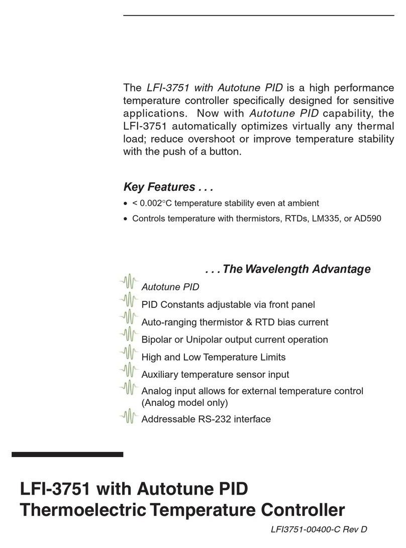 Wavelength Electronics LFI-3751 user manual Wavelength Electronics LFI-3751 user manual