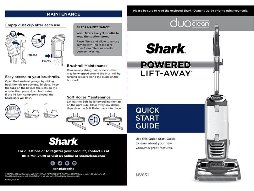 Shark DuoClean NV831 User manual