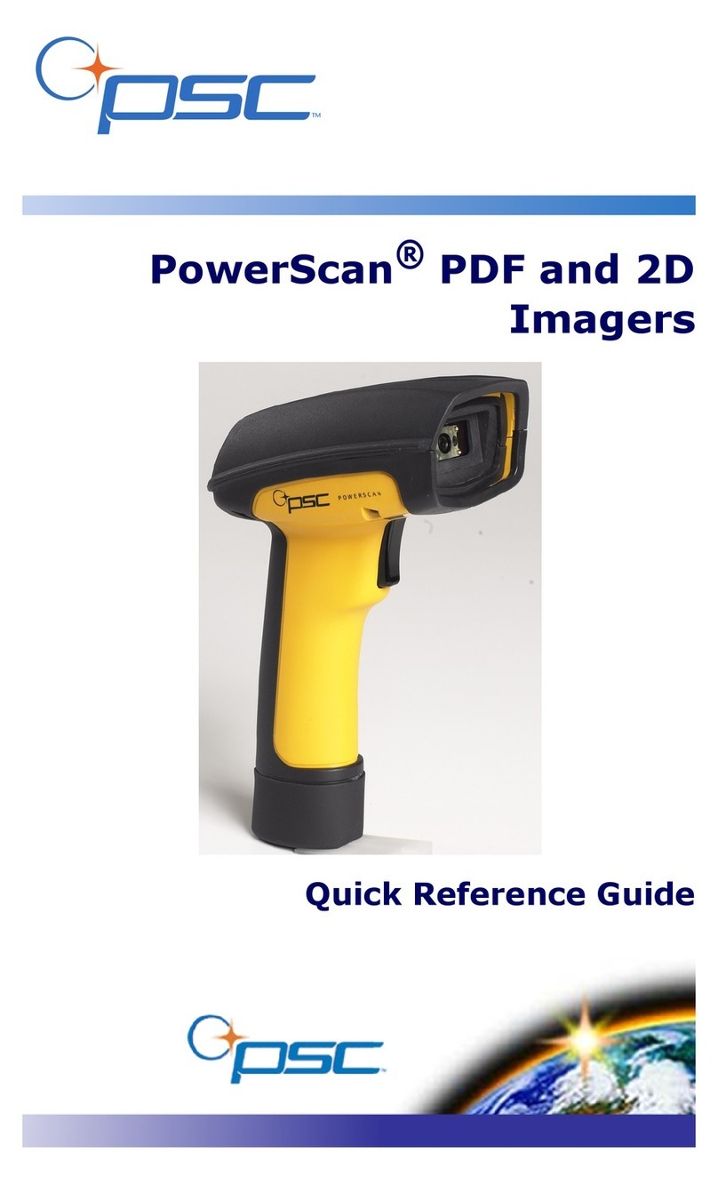 PSC PowerScan Quick reference guide PSC PowerScan Quick reference guide