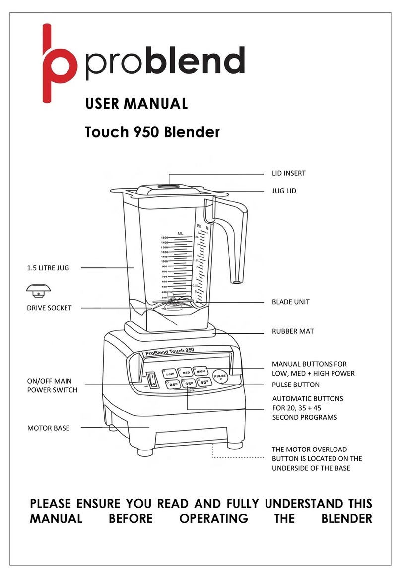 Problend Touch 950 user manual