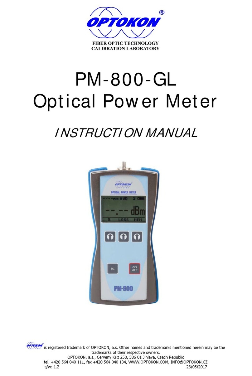 OPTOKON PM-800-GL instruction manual