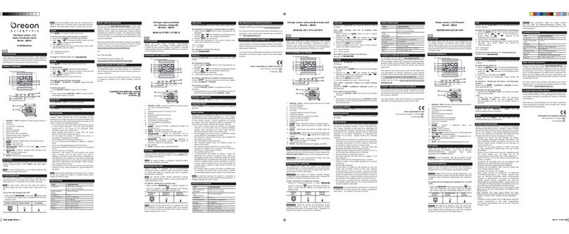 Oregon Scientific JM200 user manual