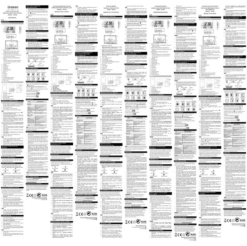 Oregon Scientific JW103 User manual Oregon Scientific JW103 User manual