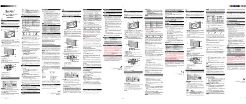 Oregon Scientific RMB899P User manual Oregon Scientific RMB899P User manual