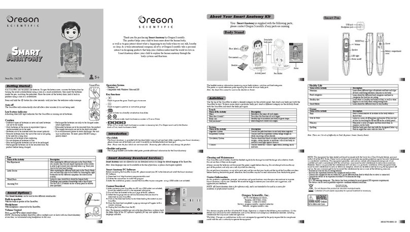 Oregon Scientific SA218 user manual Oregon Scientific SA218 user manual