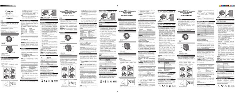 Oregon Scientific WM100 User manual