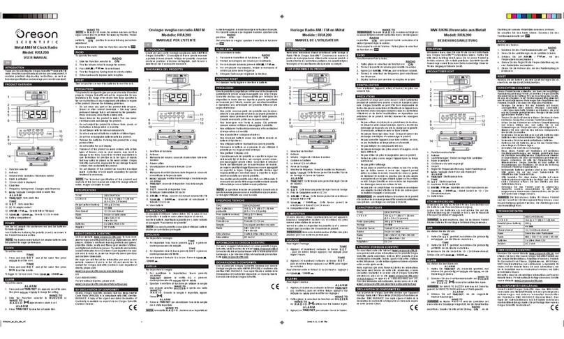 Oregon Scientific RRA200 user manual