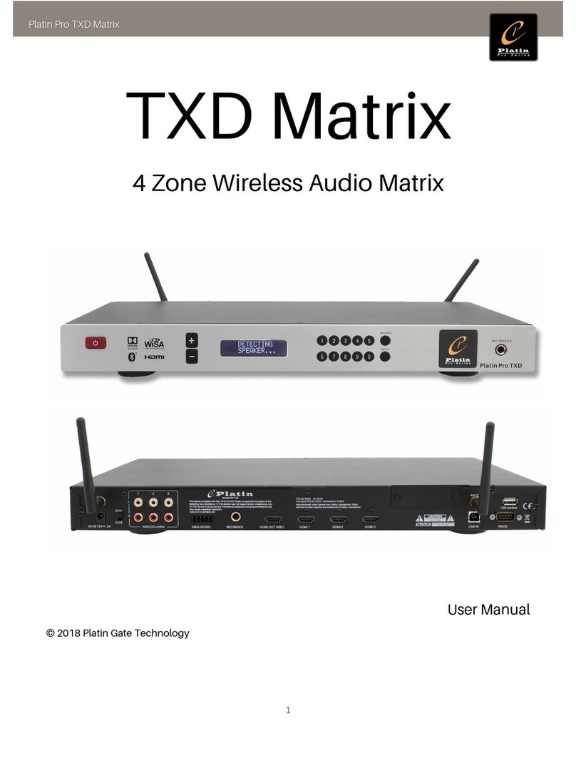 Platin Gate Technology Platin Pro TXD user manual
