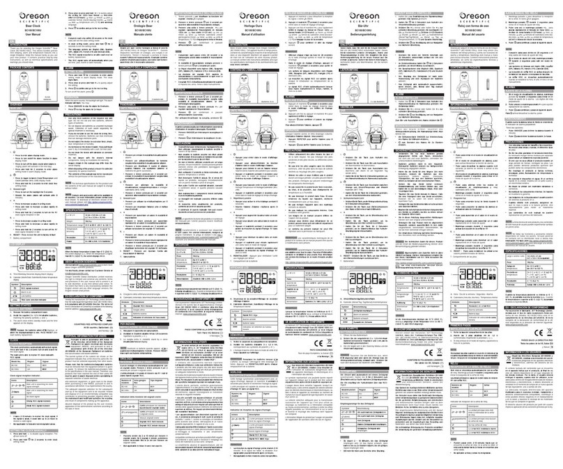 Oregon Scientific BC100U user manual