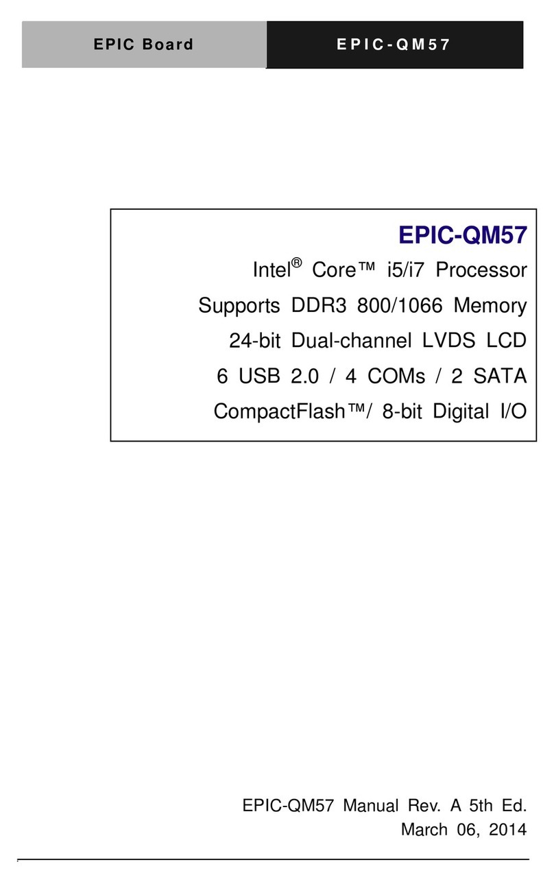 Aaeon EPIC-QM57 User manual