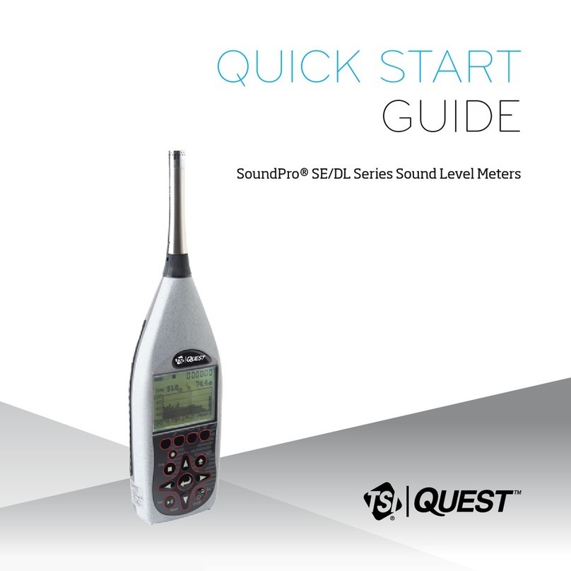 TSI Quest Soundpro DL Series quick start guide