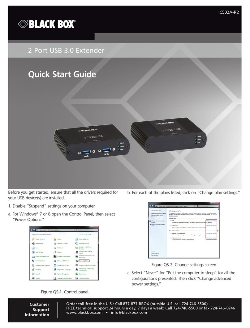 Black Box IC502A-R2 quick start guide