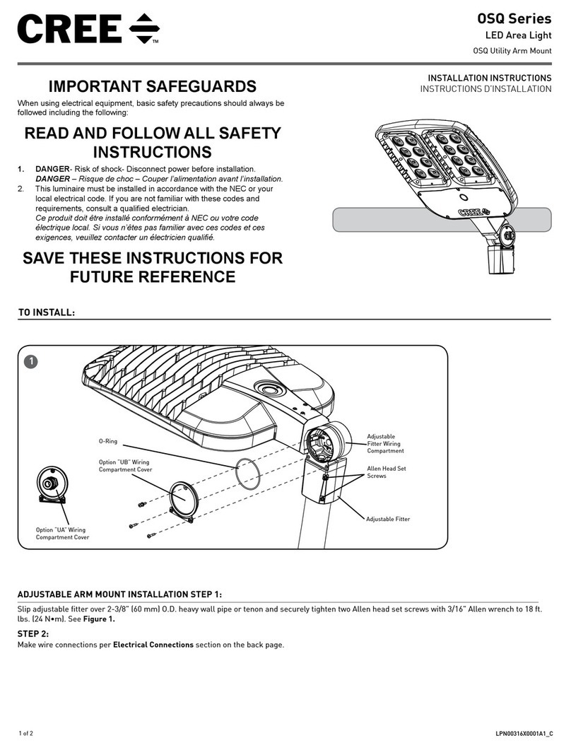 Cree OSQ Series installation instructions