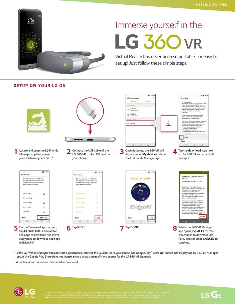 LG 360 VR User manual