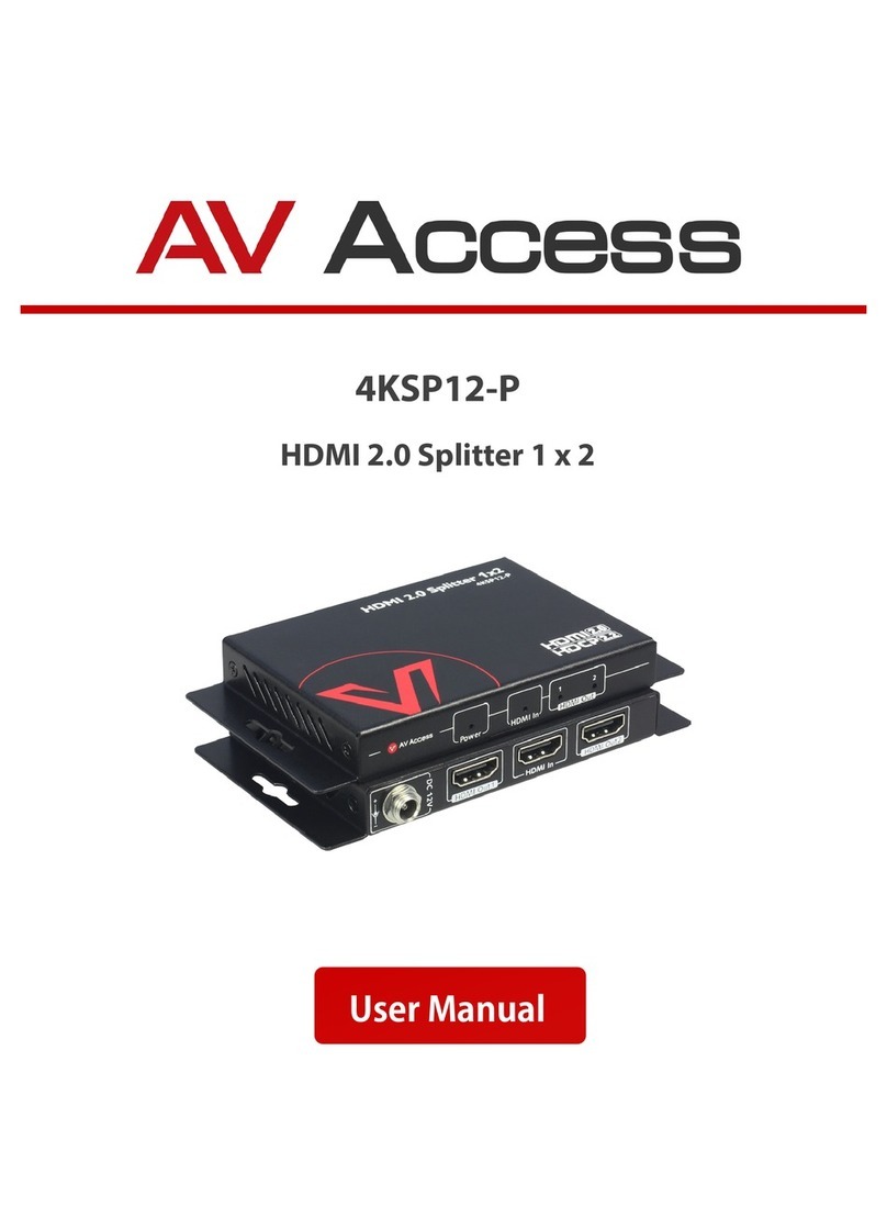 AV Access 4KSP12-P User manual