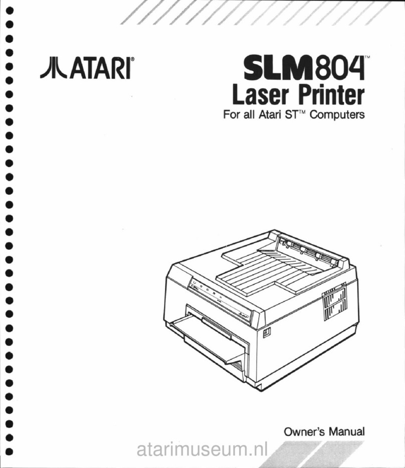 Atari SLM804 Series User manual