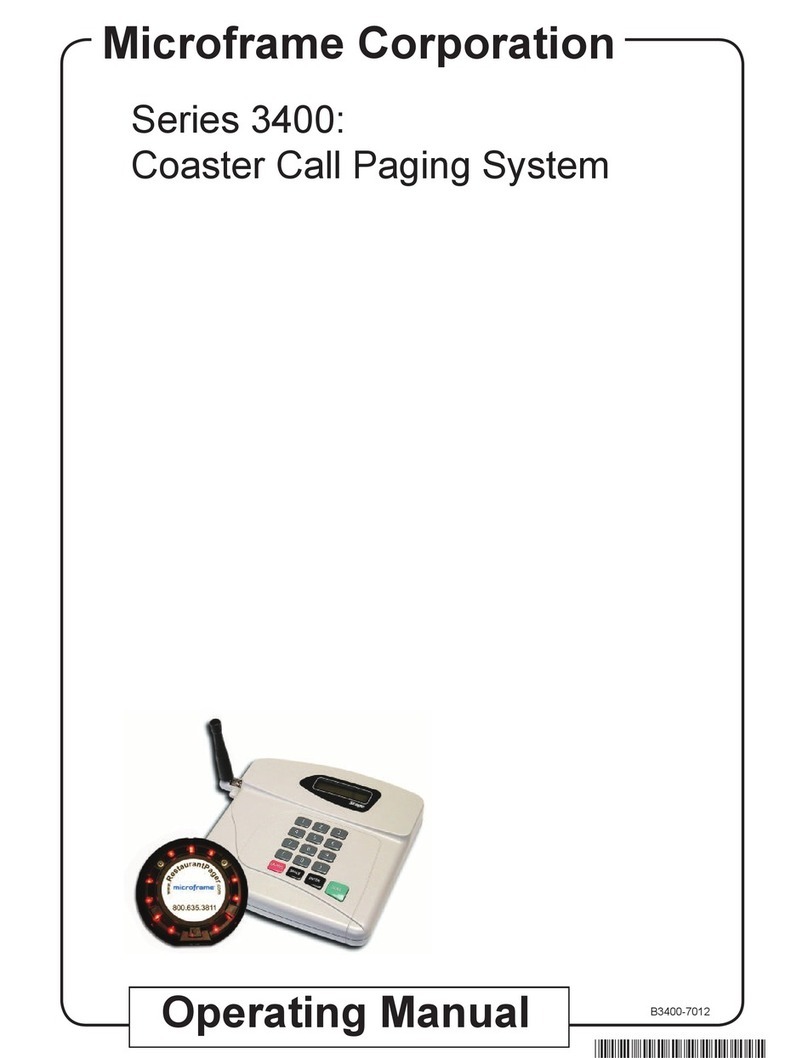 Microframe Corporation 3400 Series User manual