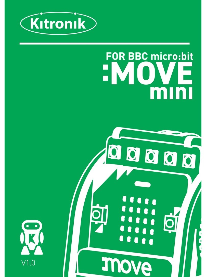 Kitronik MOVE mini Instruction booklet and warning