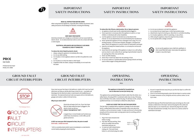 T3 PROi 53886 User manual