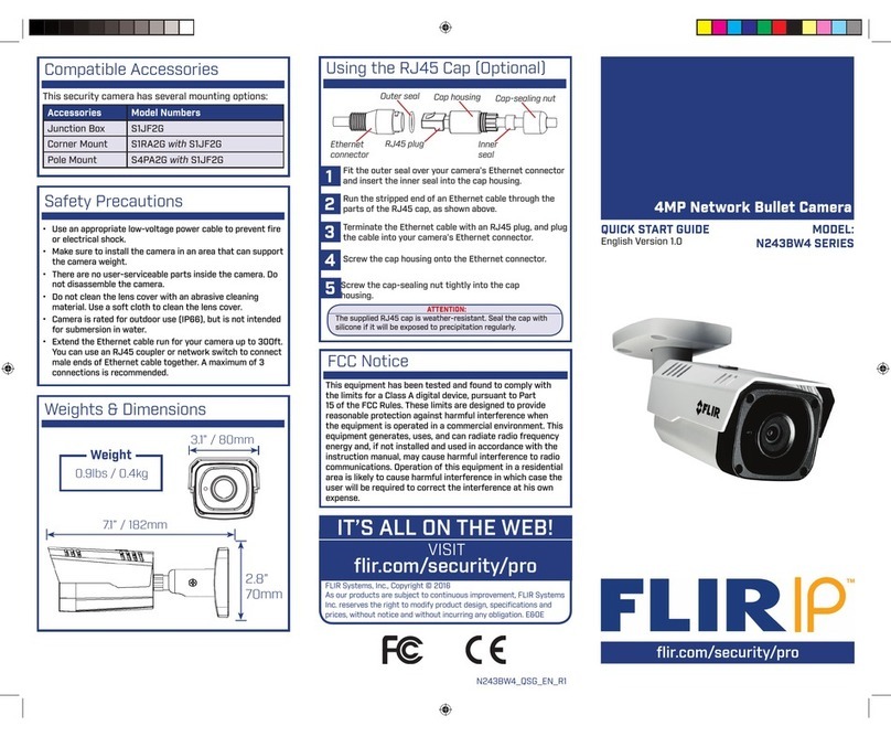 FLIR IP N243BW4 SERIES User manual