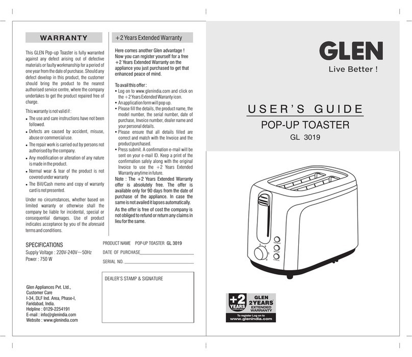 Glen GL 3019 user guide