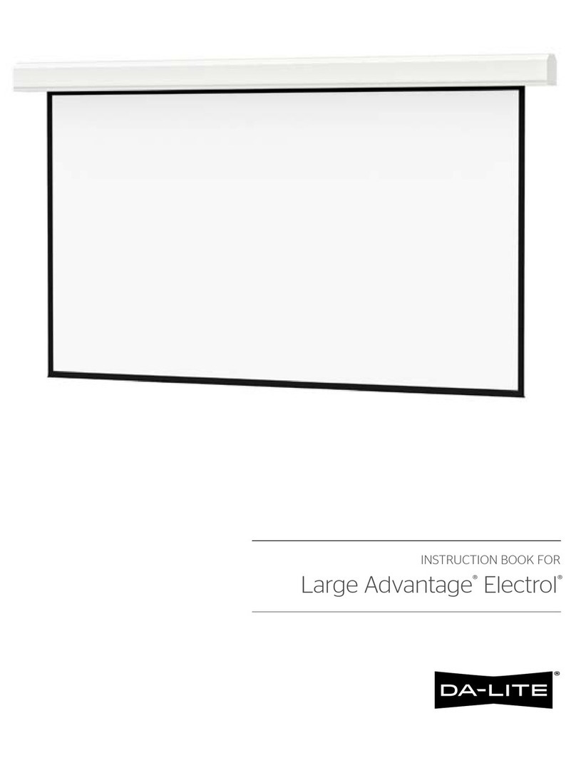 Da-Lite Large advantage electrol User manual