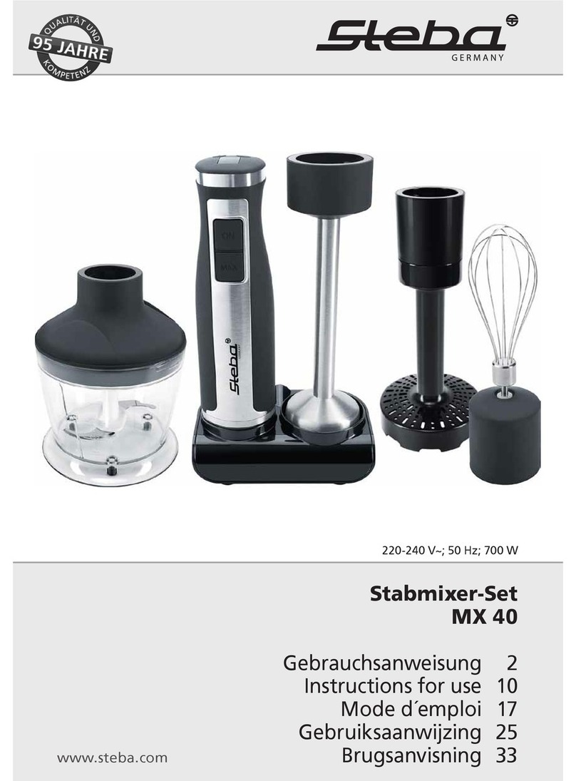 Steba MX 40 Instructions for use