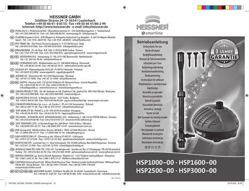 HEISSNER HSP1000-00 User manual