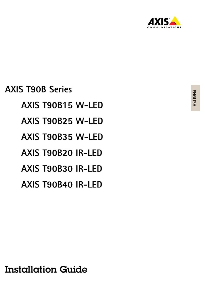 Axis T90B35 W-LED User manual